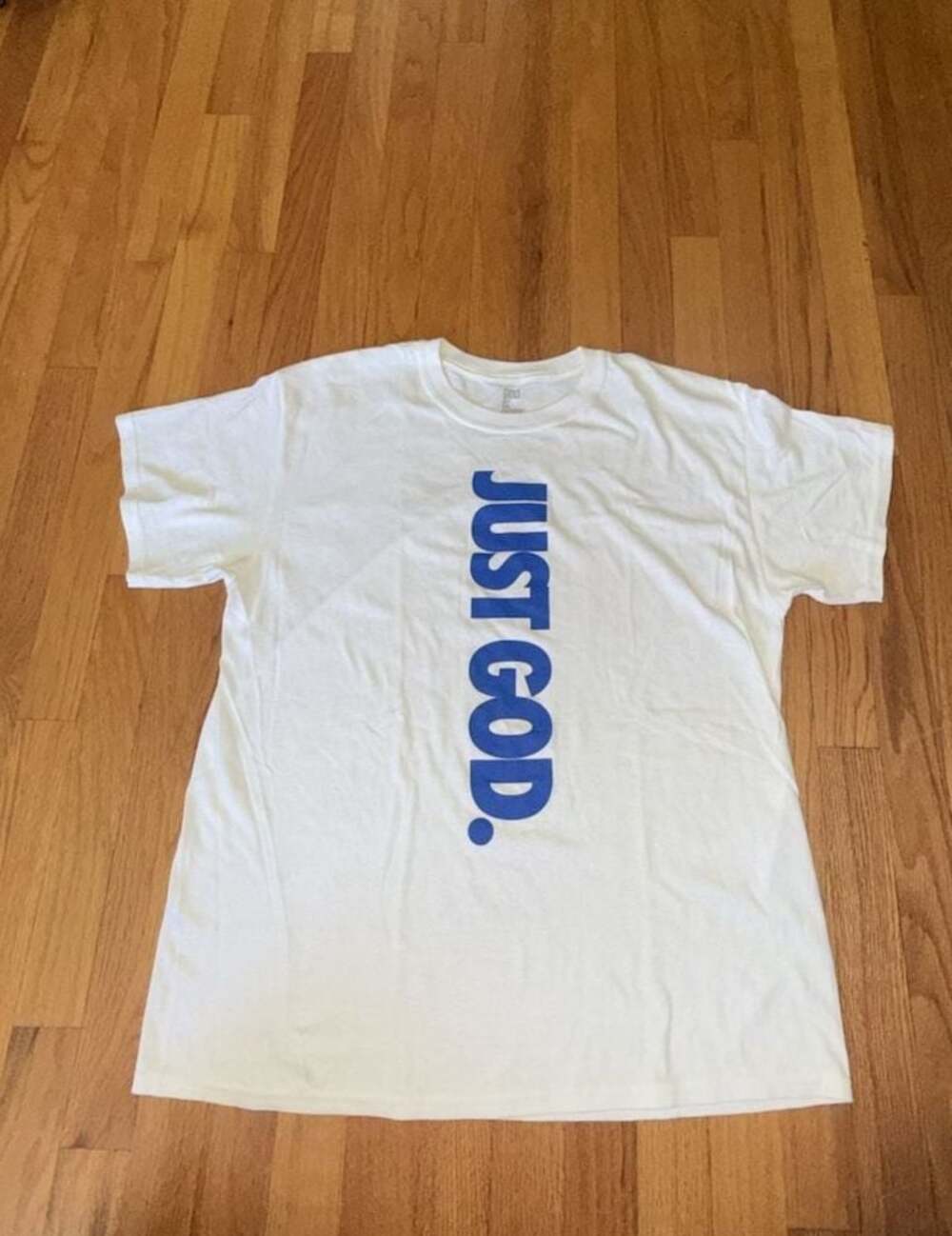 God Is Dope Men’s 100% Cotton Short Sleeve Crew Neck T-Shirt White Size L